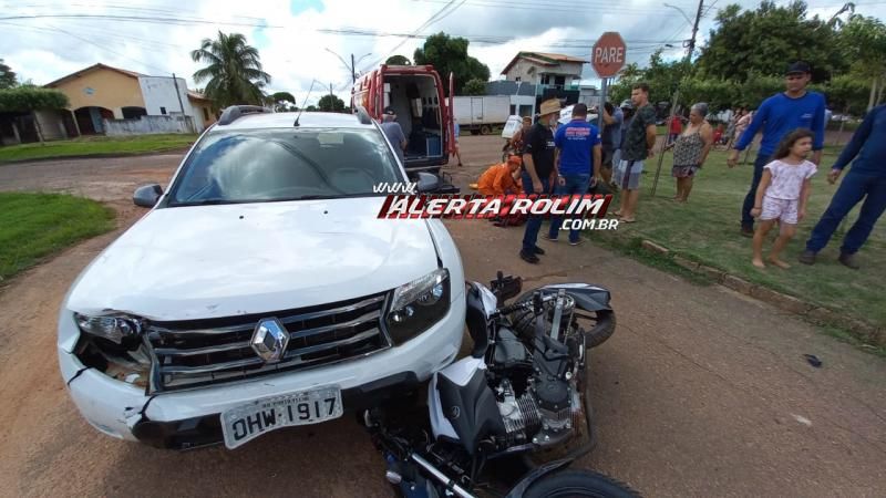 Motociclista fraturou a perna em acidente de trânsito nesta sexta-feira em Rolim de Moura – Vídeo Motociclista fraturou a perna em acidente de trânsito nesta sexta-feira em Rolim de Moura – Vídeo