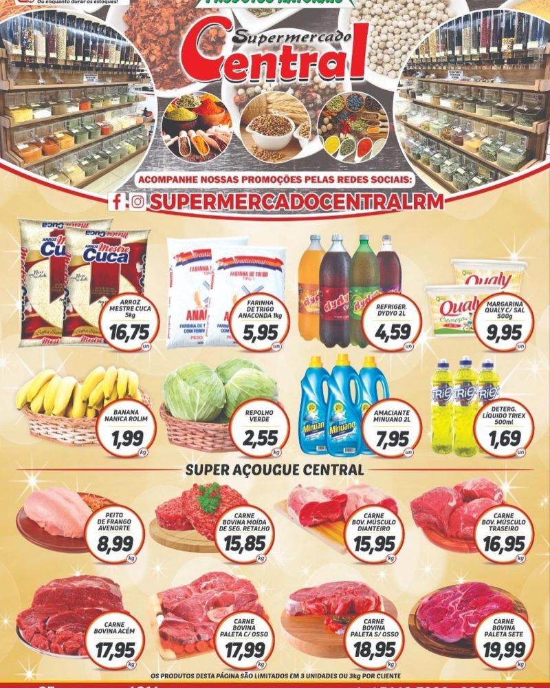 Ofertas do Supermercado Central de Rolim de Moura - Confira