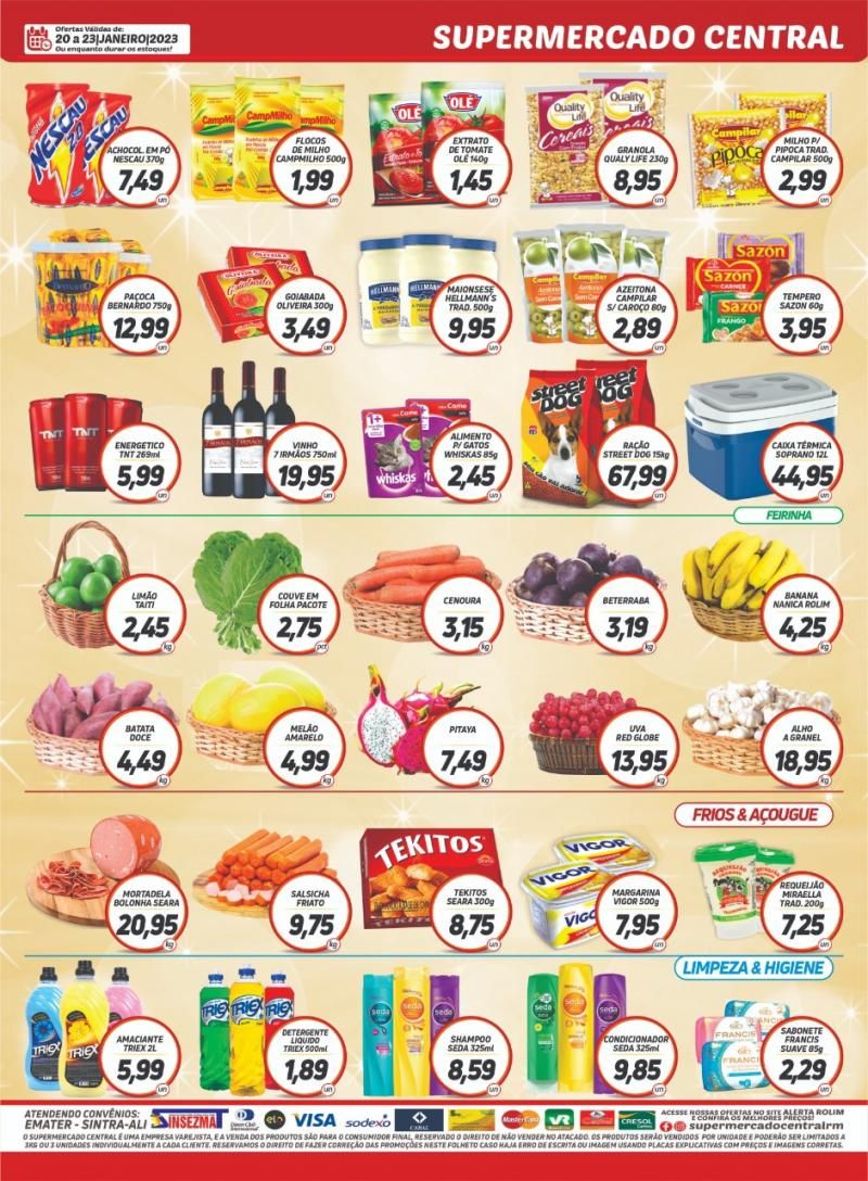 Promoção Supermercado Central, em Rolim de Moura Promoção Supermercado Central, em Rolim de Moura