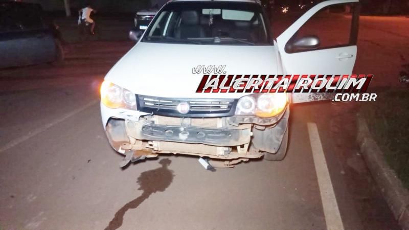 Terceiro acidente de trânsito do dia deixou motociclista ferido em Rolim de Moura Terceiro acidente de trânsito do dia deixou motociclista ferido em Rolim de Moura
