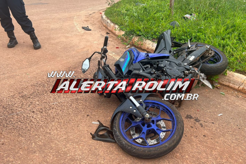 Acidente de trânsito deixou motociclista ferido neste sábado em Rolim de Moura Acidente de trânsito deixou motociclista ferido neste sábado em Rolim de Moura