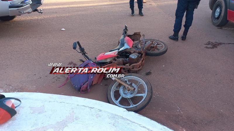 Acidente de trânsito deixou motociclista ferido no final deste sábado em Rolim de Moura Acidente de trânsito deixou motociclista ferido no final deste sábado em Rolim de Moura