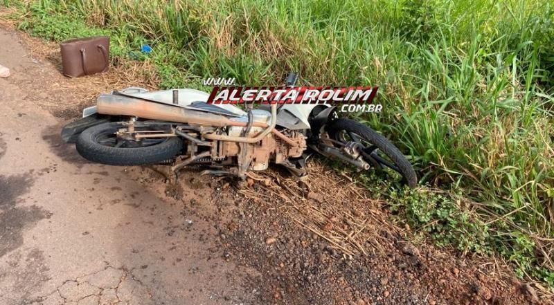 Colisão entre carro e moto deixou uma pessoa ferida nesta manhã na RO 010 Colisão entre carro e moto deixou uma pessoa ferida nesta manhã na RO 010
