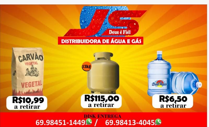 Preços promocionais na JS ÁGUA E GÁS em Rolim de Moura; confira Preços promocionais na JS ÁGUA E GÁS em Rolim de Moura; confira
