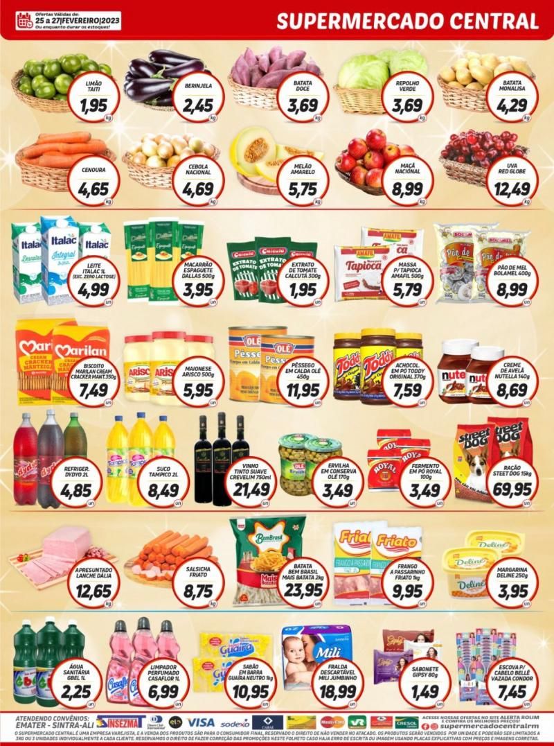 Promoção Supermercado Central, em Rolim de Moura Promoção Supermercado Central, em Rolim de Moura