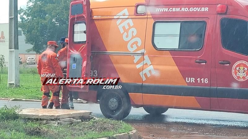 Segundo acidente de trânsito do dia deixou condutora de moto ferida em Rolim de Moura Segundo acidente de trânsito do dia deixou condutora de moto ferida em Rolim de Moura