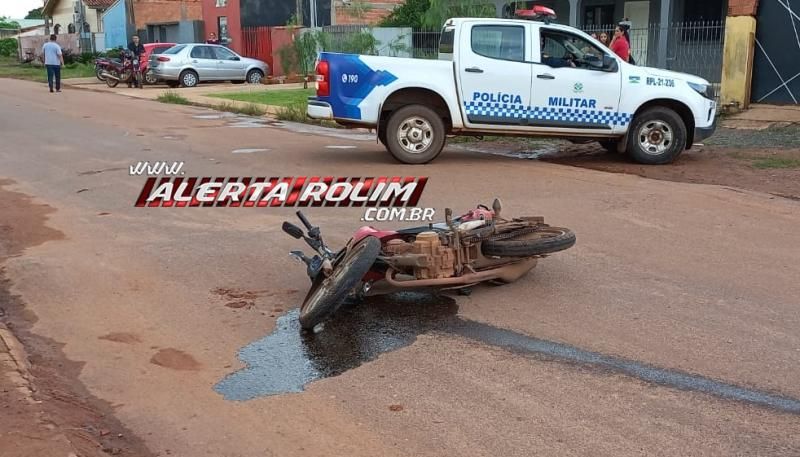 Terceiro acidente de trânsito de segunda-feira foi registrado no bairro Jardim Tropical em Rolim de Moura Terceiro acidente de trânsito de segunda-feira foi registrado no bairro Jardim Tropical em Rolim de Moura