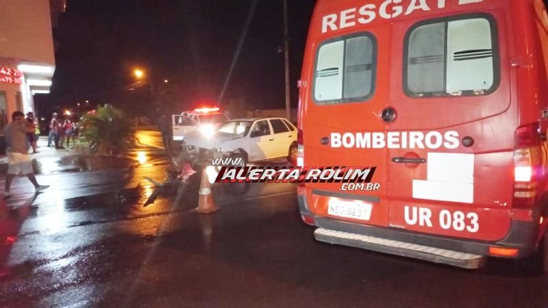 Colisão entre dois carros foi registrada na noite deste sábado em Rolim de Moura Colisão entre dois carros foi registrada na noite deste sábado em Rolim de Moura