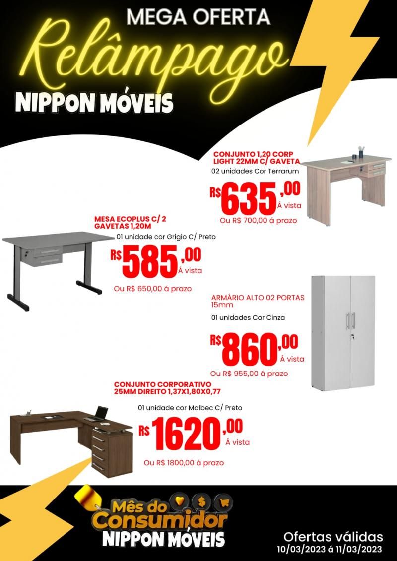 Oferta Relâmpago na Nippon Móveis Oferta Relâmpago na Nippon Móveis