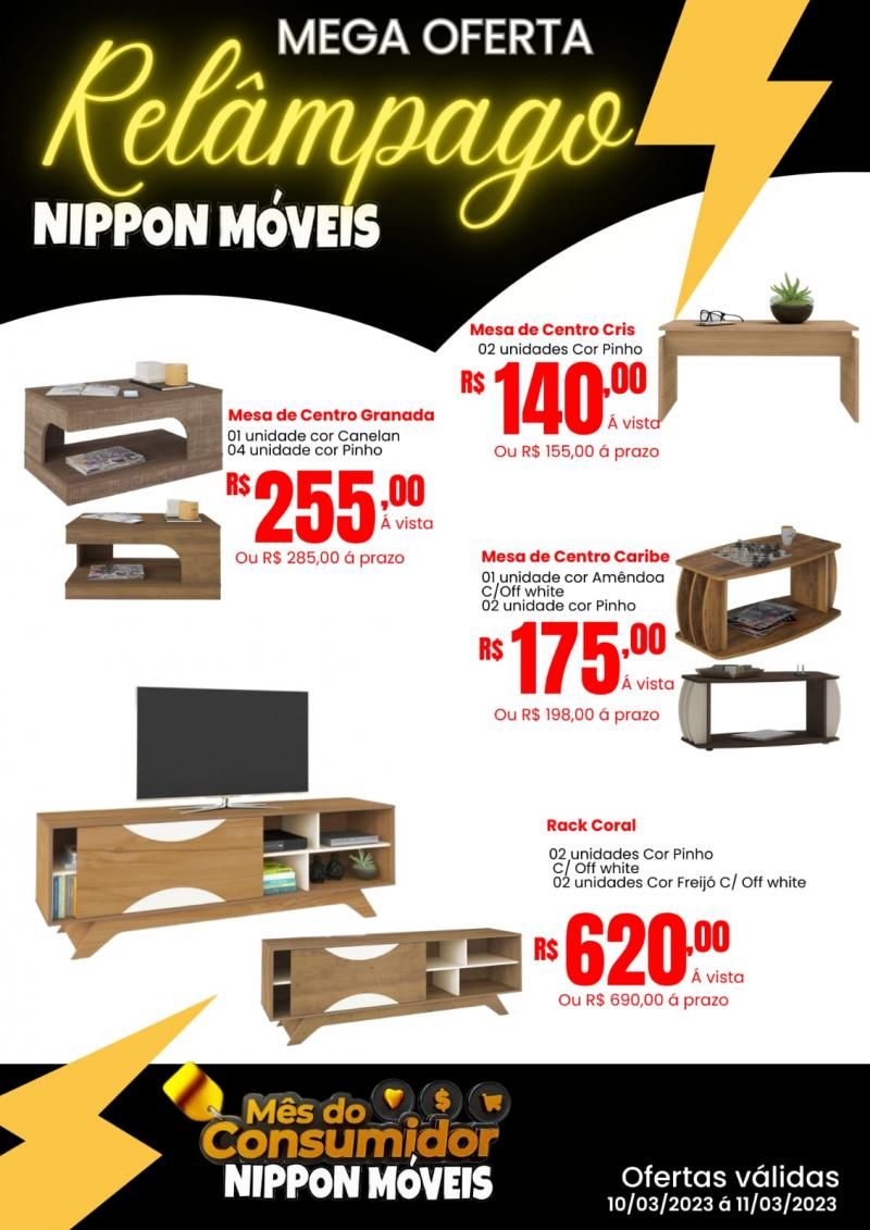 Oferta Relâmpago na Nippon Móveis Oferta Relâmpago na Nippon Móveis