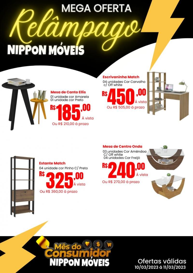 Oferta Relâmpago na Nippon Móveis Oferta Relâmpago na Nippon Móveis