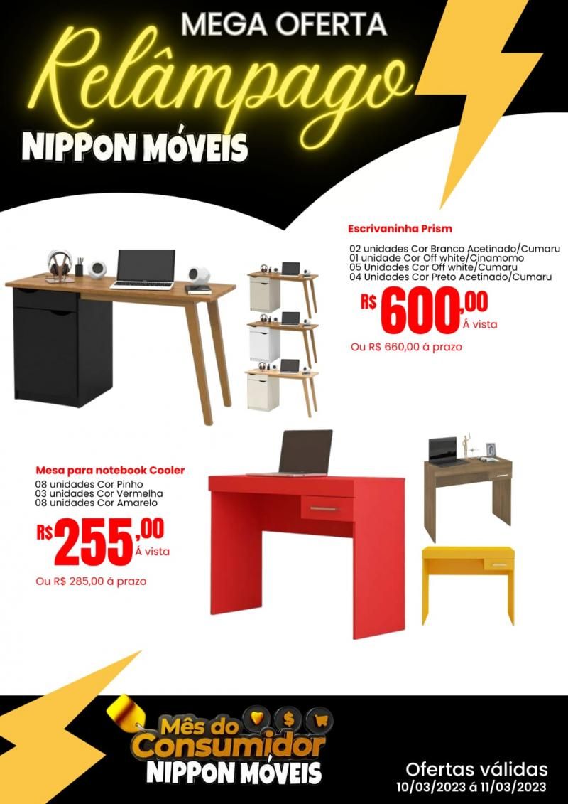 Oferta Relâmpago na Nippon Móveis Oferta Relâmpago na Nippon Móveis