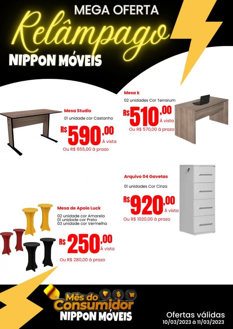 Oferta Relâmpago na Nippon Móveis Oferta Relâmpago na Nippon Móveis