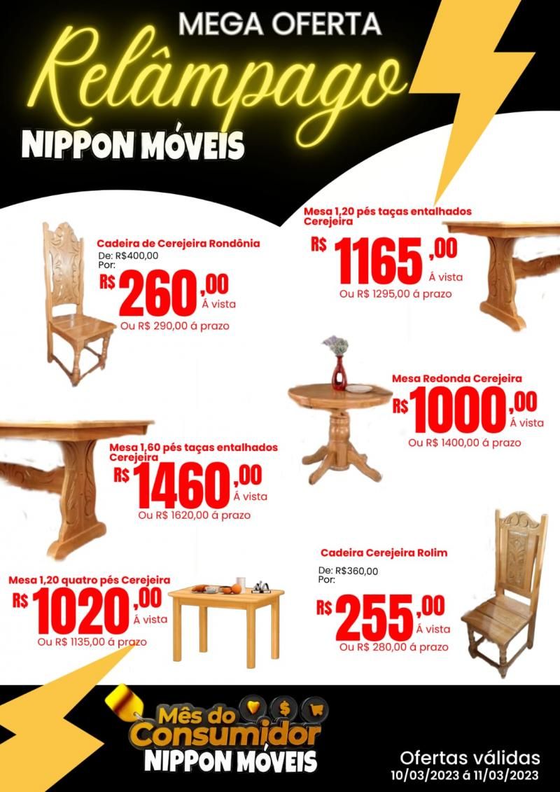 Oferta Relâmpago na Nippon Móveis Oferta Relâmpago na Nippon Móveis