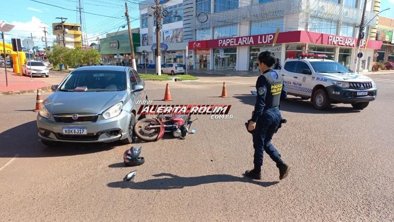 Motorista inabilitado cruzou via e ocasionou acidente de trânsito nesta tarde em Rolim de Moura Motorista inabilitado cruzou via e ocasionou acidente de trânsito nesta tarde em Rolim de Moura