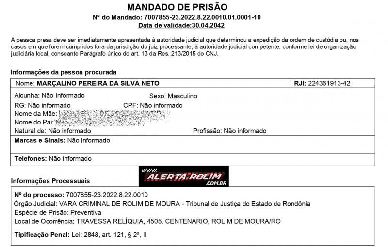 Acusado de tentativa de homicídio foi preso pela Polícia Militar em Rolim de Moura Acusado de tentativa de homicídio foi preso pela Polícia Militar em Rolim de Moura