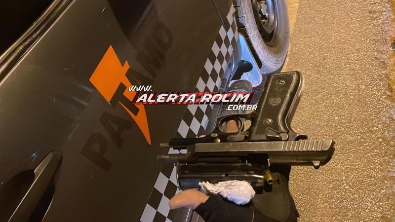 Ao tentar fuga do PATAMO, indivíduo foi preso com pistola .40 em Rolim de Moura Ao tentar fuga do PATAMO, indivíduo foi preso com pistola .40 em Rolim de Moura