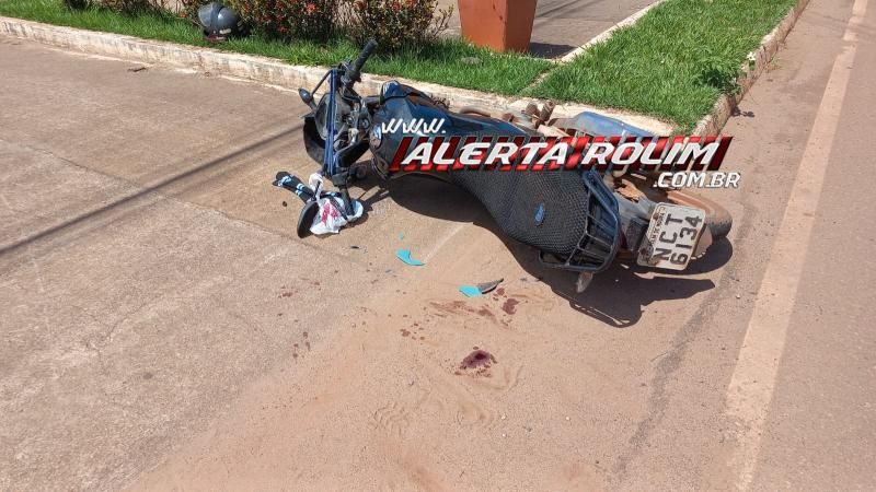 Primeiro acidente de trânsito desta sexta-feira foi registrado na Avenida Norte Sul em Rolim de Moura Primeiro acidente de trânsito desta sexta-feira foi registrado na Avenida Norte Sul em Rolim de Moura