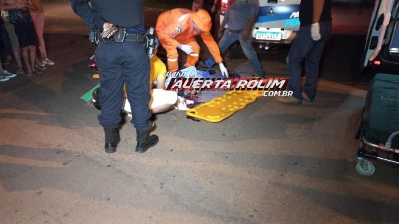 Acidente envolvendo viatura da Policia Penal deixou motociclista com fratura na perna em Rolim de Moura Acidente envolvendo viatura da Policia Penal deixou motociclista com fratura na perna em Rolim de Moura