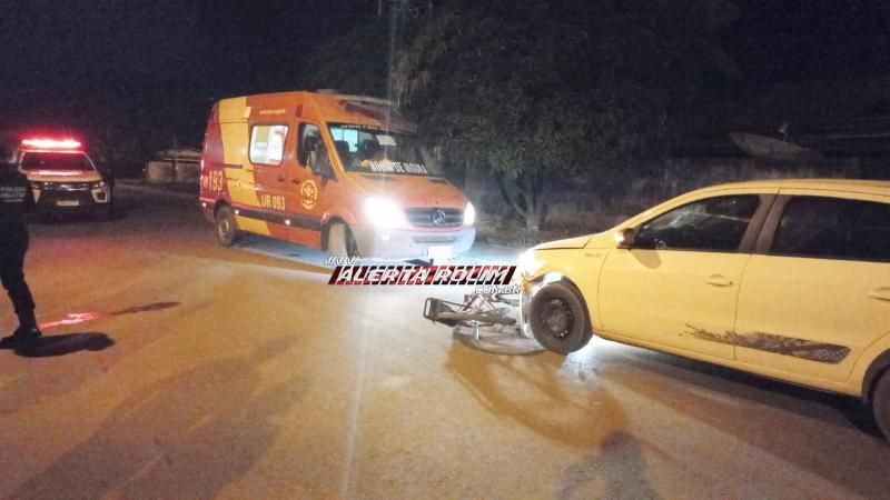 Adolescente foi socorrido após ser atingido por carro no bairro Cidade Alta em Rolim de Moura Adolescente foi socorrido após ser atingido por carro no bairro Cidade Alta em Rolim de Moura