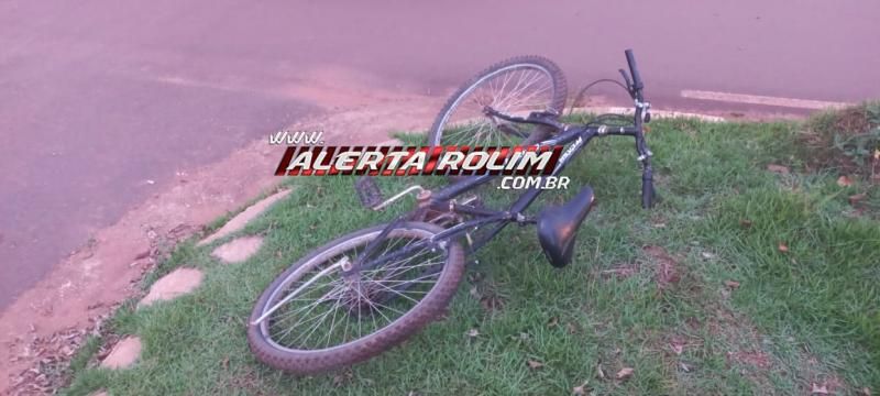 Ciclista foi atingido por moto nesta tarde no bairro Cidade Alta em Rolim de Moura Ciclista foi atingido por moto nesta tarde no bairro Cidade Alta em Rolim de Moura