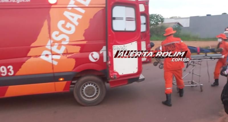 Ciclista foi atingido por moto nesta tarde no bairro Cidade Alta em Rolim de Moura Ciclista foi atingido por moto nesta tarde no bairro Cidade Alta em Rolim de Moura