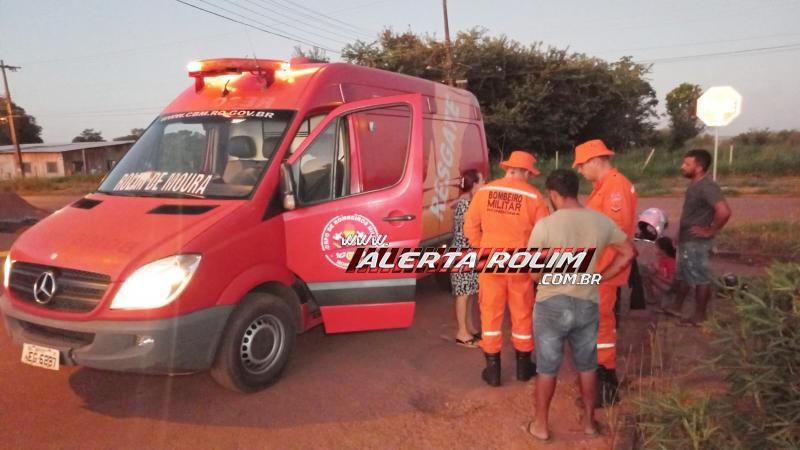 Colisão entre carro e moto foi registrada nesta tarde em Rolim de Moura Colisão entre carro e moto foi registrada nesta tarde em Rolim de Moura