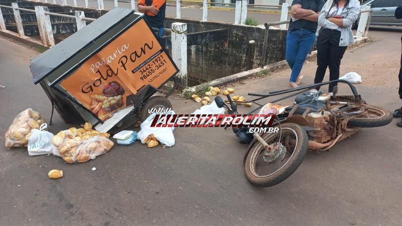 Entregador de pães foi atingido por carro nesta manhã em Rolim de Moura Entregador de pães foi atingido por carro nesta manhã em Rolim de Moura