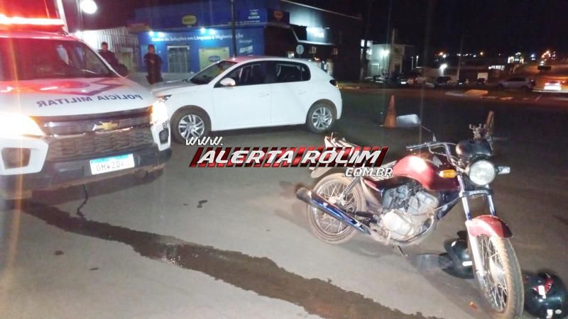 Mais uma colisão envolvendo carro e moto foi registrada nesta quarta-feira em Rolim de Moura Mais uma colisão envolvendo carro e moto foi registrada nesta quarta-feira em Rolim de Moura