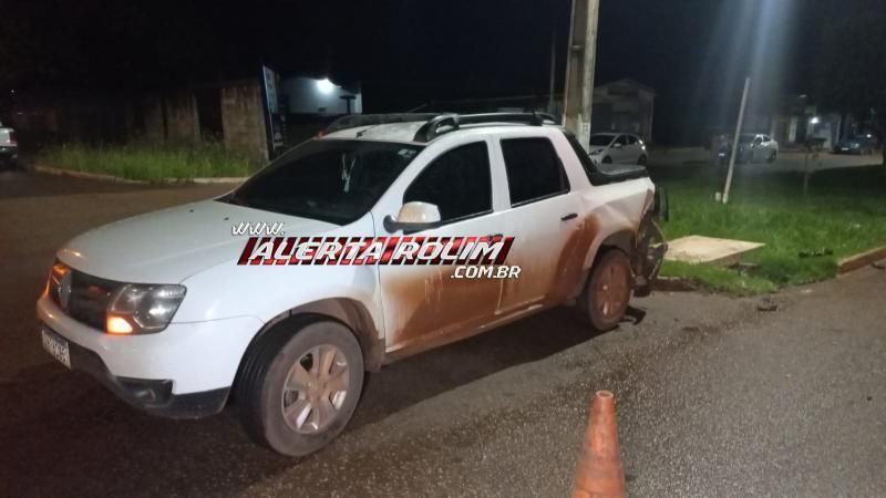 Motorista com sinais de embriaguez atingiu traseira de veículo, tentou fugir e bateu em outro carro logo em seguida em Rolim de Moura Motorista com sinais de embriaguez atingiu traseira de veículo, tentou fugir e bateu em outro carro logo em seguida em Rolim de Moura
