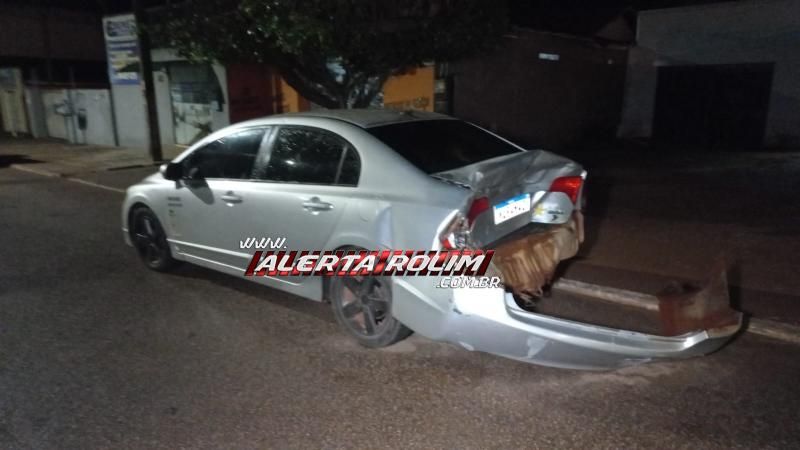 Motorista com sinais de embriaguez atingiu traseira de veículo, tentou fugir e bateu em outro carro logo em seguida em Rolim de Moura Motorista com sinais de embriaguez atingiu traseira de veículo, tentou fugir e bateu em outro carro logo em seguida em Rolim de Moura
