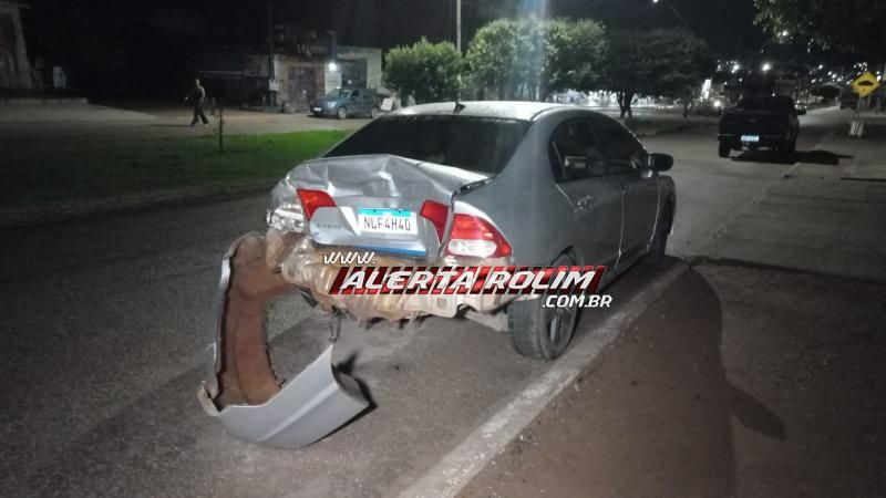 Motorista com sinais de embriaguez atingiu traseira de veículo, tentou fugir e bateu em outro carro logo em seguida em Rolim de Moura Motorista com sinais de embriaguez atingiu traseira de veículo, tentou fugir e bateu em outro carro logo em seguida em Rolim de Moura