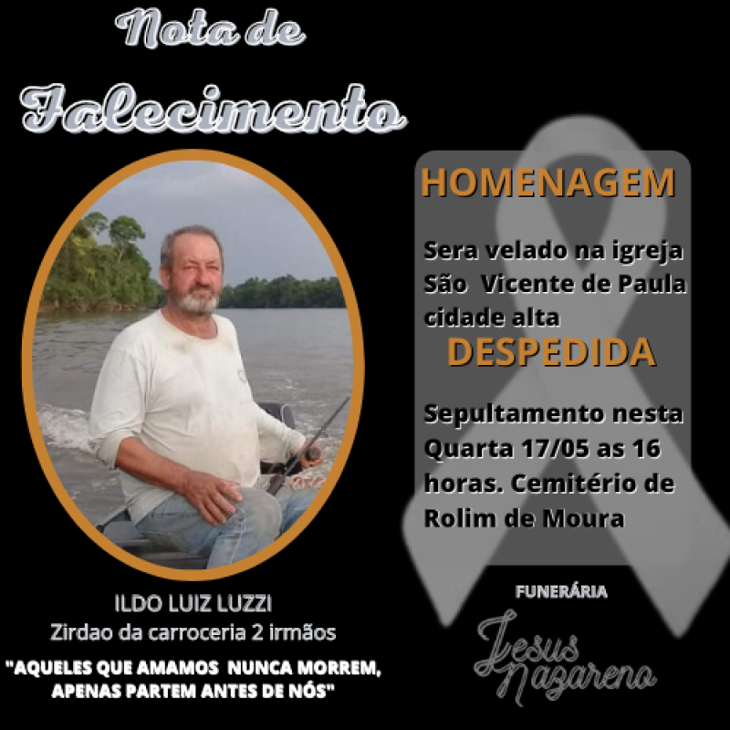 Prefeitura de Rolim de Moura emite pesar pelo falecimento de pioneiro do Bairro Cidade Alta Prefeitura de Rolim de Moura emite pesar pelo falecimento de pioneiro do Bairro Cidade Alta