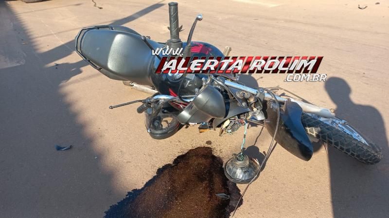 Mulher fraturou a perna no segundo acidente de trânsito registrado nesta manhã em Rolim de Moura - Veja o vídeo da colisão Mulher fraturou a perna no segundo acidente de trânsito registrado nesta manhã em Rolim de Moura - Veja o vídeo da colisão