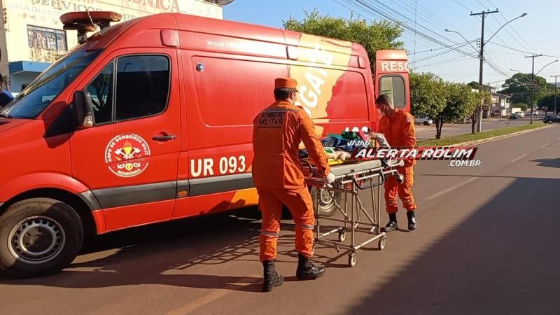 Mulher fraturou a perna no segundo acidente de trânsito registrado nesta manhã em Rolim de Moura - Veja o vídeo da colisão Mulher fraturou a perna no segundo acidente de trânsito registrado nesta manhã em Rolim de Moura - Veja o vídeo da colisão