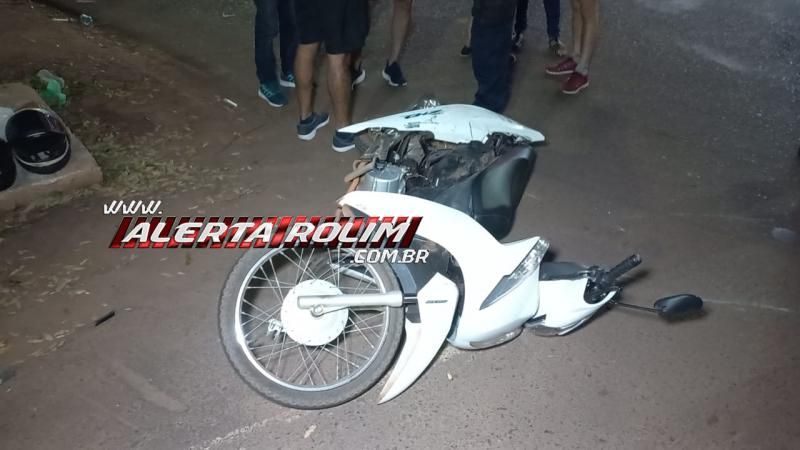 Acidente de trânsito envolvendo carro e moto foi registrado na noite de quarta-feira em Rolim de Moura Acidente de trânsito envolvendo carro e moto foi registrado na noite de quarta-feira em Rolim de Moura