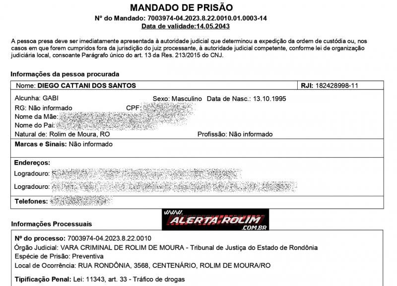 Acusado de tráfico de drogas foi preso mais uma vez pela PM em Rolim de Moura Acusado de tráfico de drogas foi preso mais uma vez pela PM em Rolim de Moura