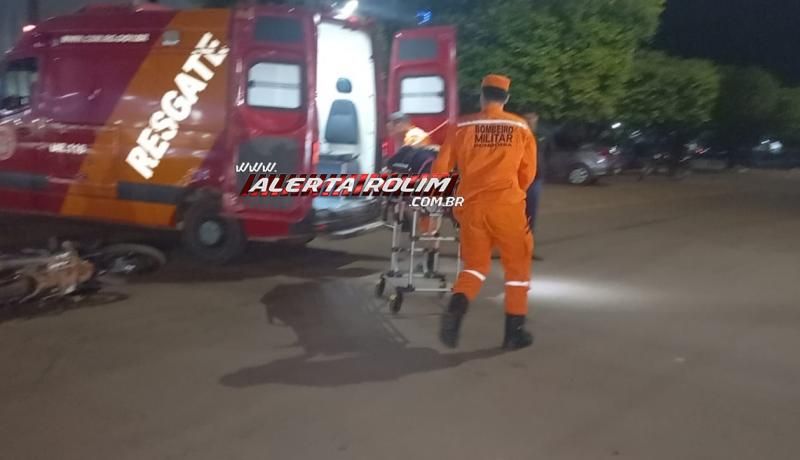 Colisão entre moto e carro deixou mulher ferida nesta noite em Rolim de Moura Colisão entre moto e carro deixou mulher ferida nesta noite em Rolim de Moura