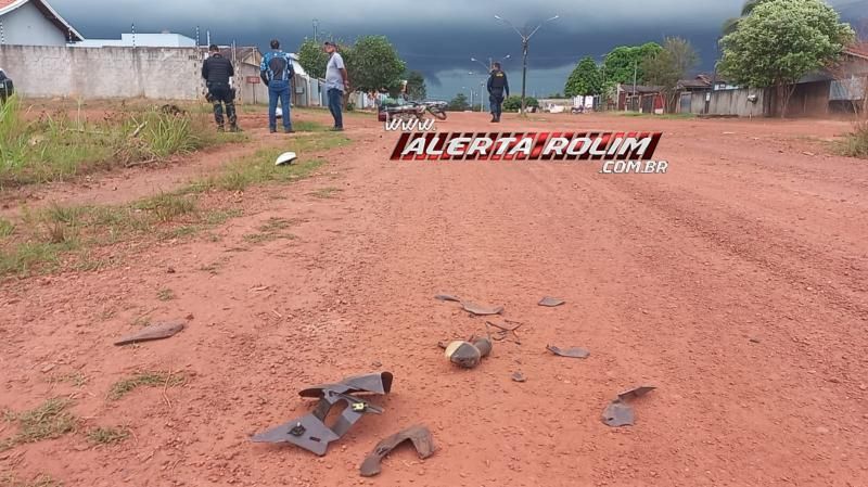 Delivery foi socorrido pelos bombeiros após colisão com caminhão da Seagri no bairro Olímpico em Rolim de Moura Delivery foi socorrido pelos bombeiros após colisão com caminhão da Seagri no bairro Olímpico em Rolim de Moura