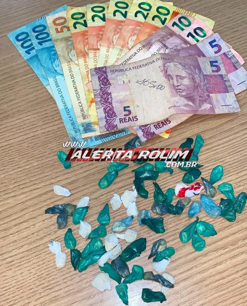 Indivíduo foi preso por crime de tráfico de drogas pela equipe do PATAMO da PM em Rolim de Moura Indivíduo foi preso por crime de tráfico de drogas pela equipe do PATAMO da PM em Rolim de Moura
