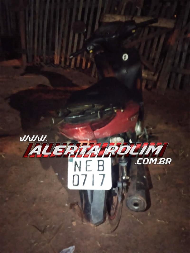 Moto roubada foi recuperada pela Polícia Militar em Rolim de Moura Moto roubada foi recuperada pela Polícia Militar em Rolim de Moura