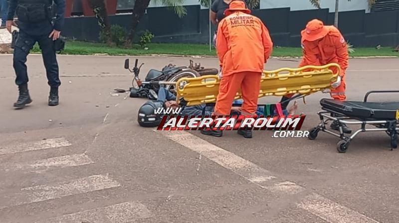 Motociclista foi encaminhado à UPA após ser atingido por carro nesta manhã em Rolim de Moura Motociclista foi encaminhado à UPA após ser atingido por carro nesta manhã em Rolim de Moura