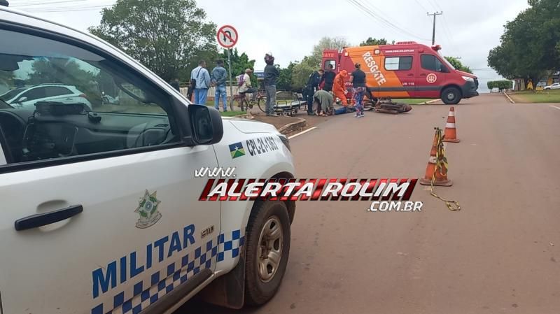 Motociclista foi encaminhado à UPA após ser atingido por carro nesta manhã em Rolim de Moura Motociclista foi encaminhado à UPA após ser atingido por carro nesta manhã em Rolim de Moura