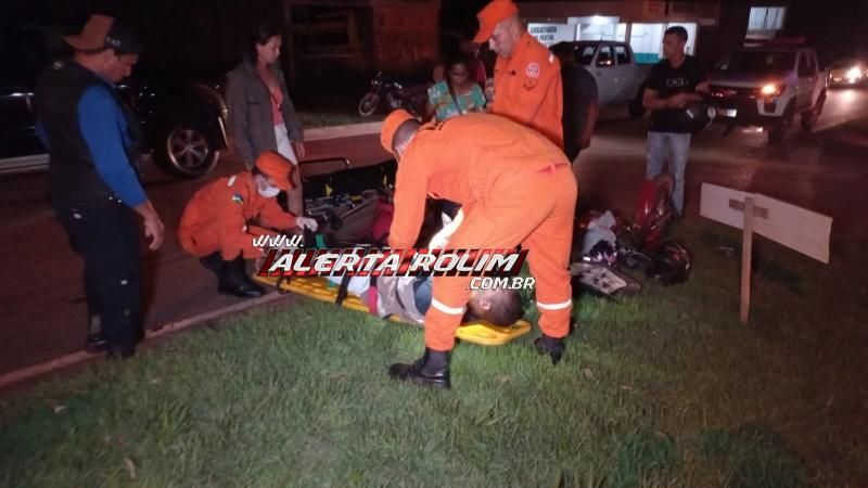 Colisão entre duas motos deixou dois feridos no bairro Cidade Alta em Rolim de Moura Colisão entre duas motos deixou dois feridos no bairro Cidade Alta em Rolim de Moura