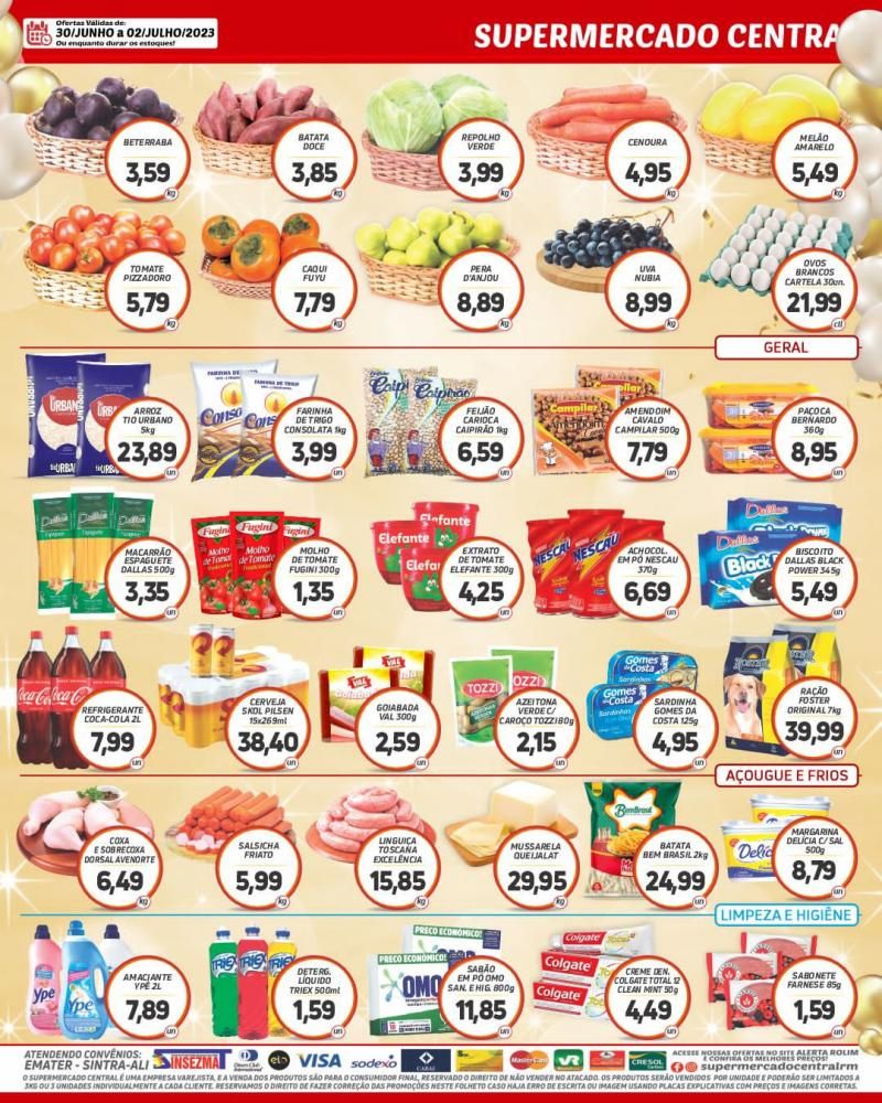 Promoção de aniversário do Supermercado Central, em Rolim de Moura Promoção de aniversário do Supermercado Central, em Rolim de Moura