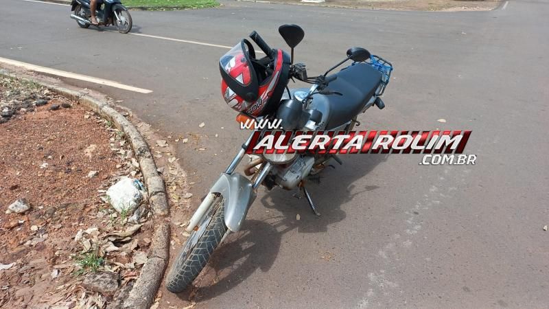 Segundo acidente deste sábado deixou condutor de moto ferido em Rolim de Moura Segundo acidente deste sábado deixou condutor de moto ferido em Rolim de Moura