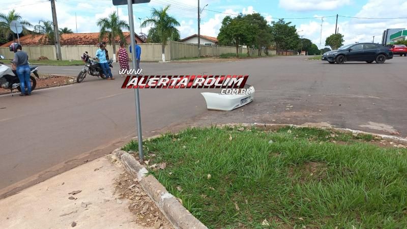 Segundo acidente deste sábado deixou condutor de moto ferido em Rolim de Moura Segundo acidente deste sábado deixou condutor de moto ferido em Rolim de Moura
