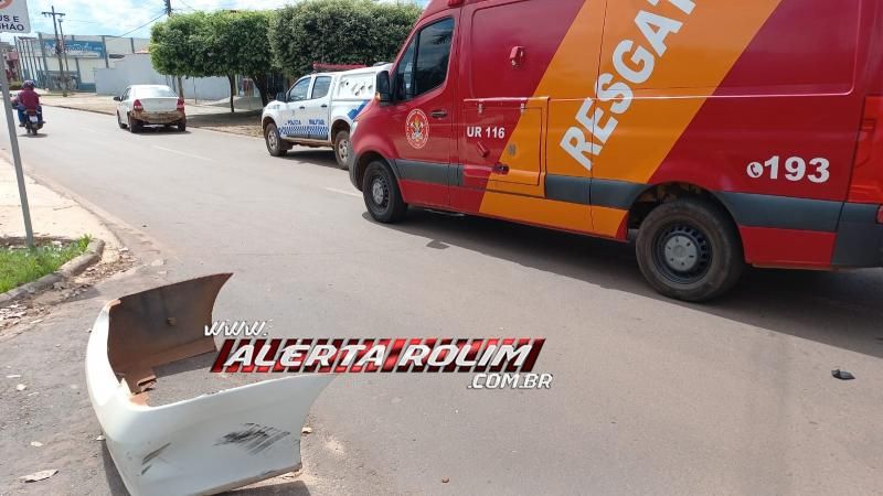 Segundo acidente deste sábado deixou condutor de moto ferido em Rolim de Moura Segundo acidente deste sábado deixou condutor de moto ferido em Rolim de Moura