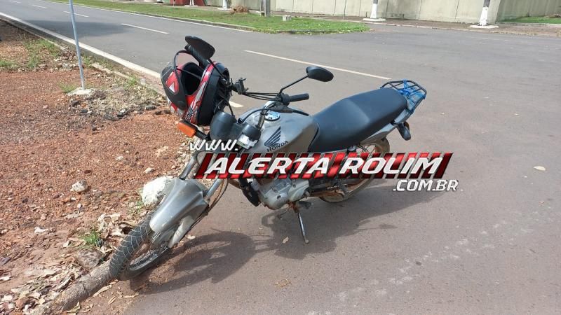 Segundo acidente deste sábado deixou condutor de moto ferido em Rolim de Moura Segundo acidente deste sábado deixou condutor de moto ferido em Rolim de Moura