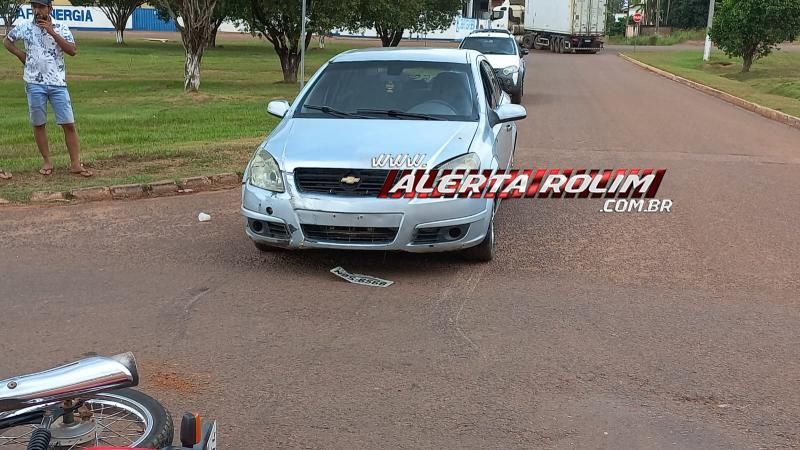 Terceiro acidente do dia também deixou uma pessoa ferida em Rolim de Moura Terceiro acidente do dia também deixou uma pessoa ferida em Rolim de Moura
